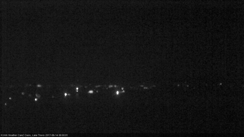 Lake Travis webcam, June 13, 2017 11:25 PM CT