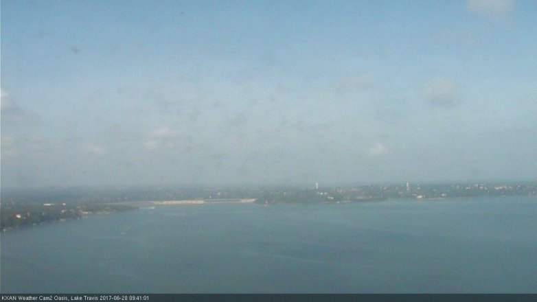 Lake Travis webcam, June 20, 2017 9:00 AM CT