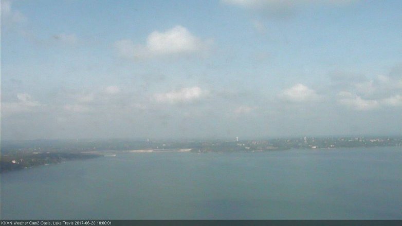 Lake Travis webcam, June 20, 2017 9:15 AM CT