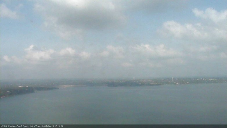 Lake Travis webcam, June 20, 2017 9:30 AM CT