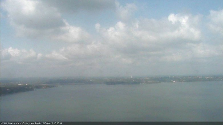 Lake Travis webcam, June 20, 2017 9:35 AM CT