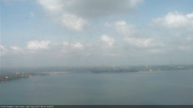 Lake Travis webcam, June 20, 2017 9:40 AM CT