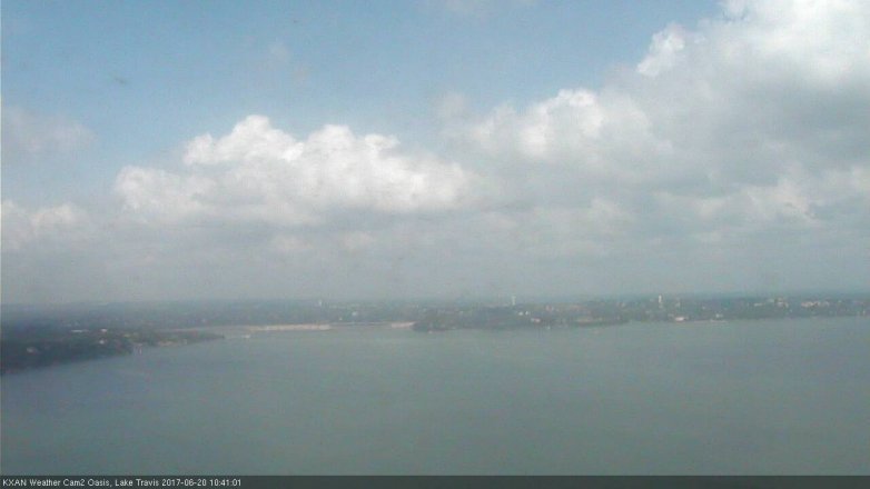 Lake Travis webcam, June 20, 2017 9:50 AM CT