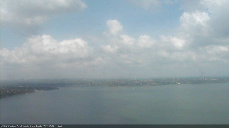 Lake Travis webcam, June 20, 2017 10:30 AM CT