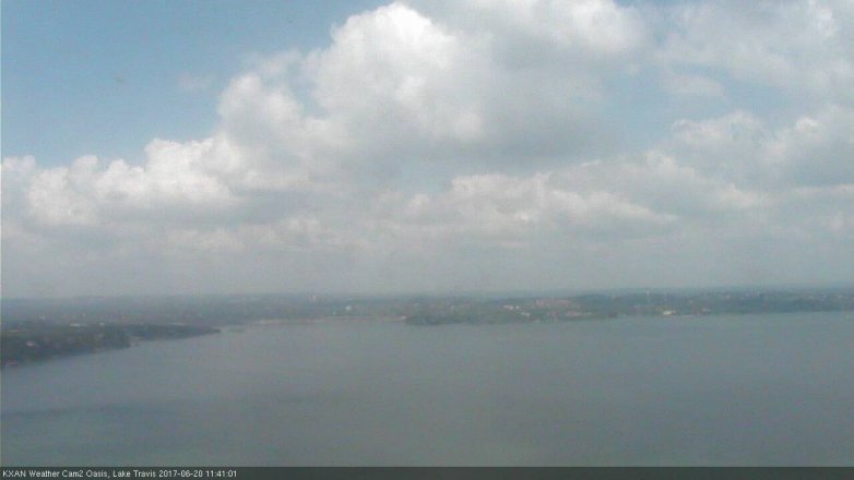 Lake Travis webcam, June 20, 2017 10:45 AM CT