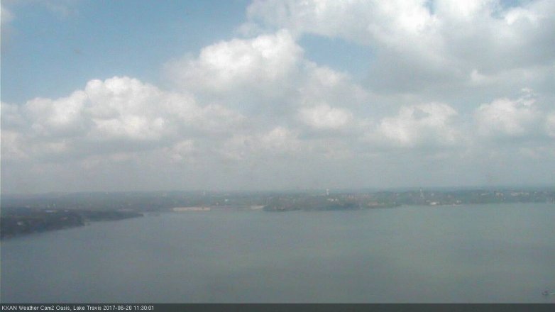 Lake Travis webcam, June 20, 2017 10:50 AM CT