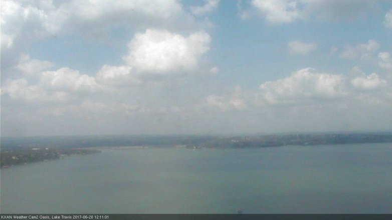 Lake Travis webcam, June 20, 2017 11:15 AM CT