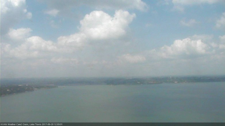 Lake Travis webcam, June 20, 2017 11:20 AM CT