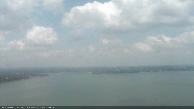 Lake Travis webcam, June 20, 2017 11:25 AM CT
