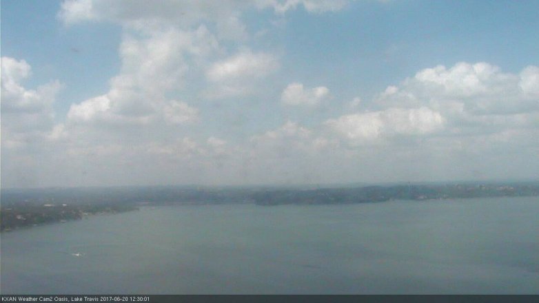 Lake Travis webcam, June 20, 2017 11:50 AM CT