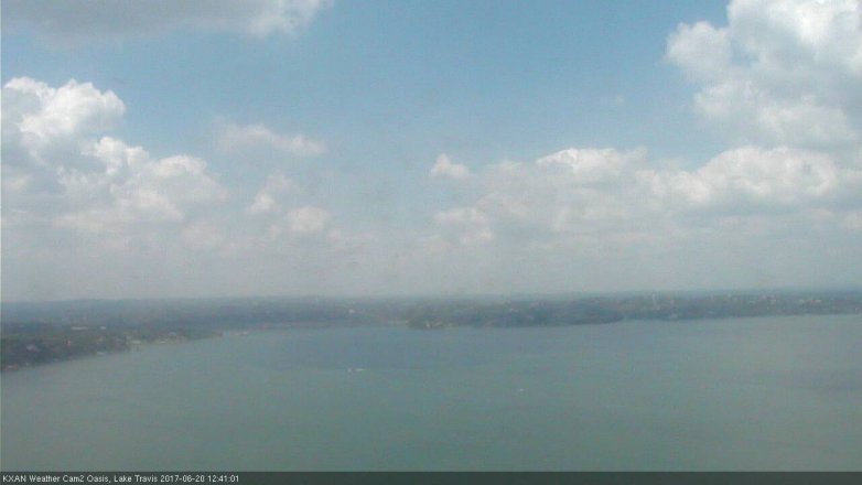 Lake Travis webcam, June 20, 2017 12:05 PM CT
