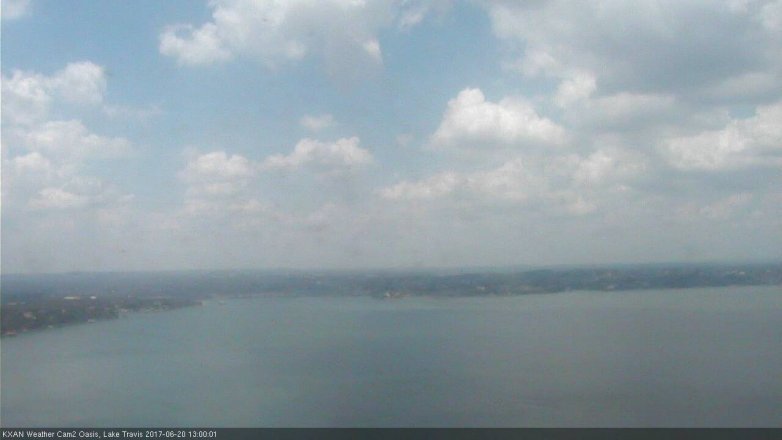 Lake Travis webcam, June 20, 2017 12:25 PM CT