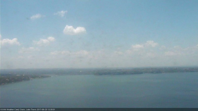 Lake Travis webcam, June 20, 2017 1:00 PM CT