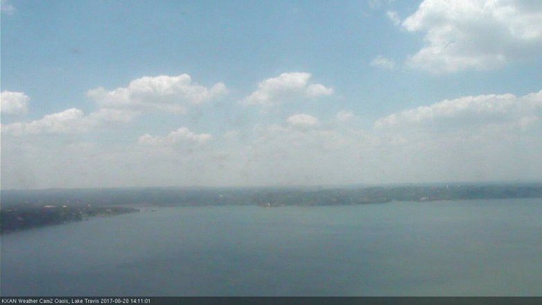 Lake Travis webcam, June 20, 2017 1:15 PM CT