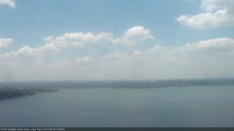 Lake Travis webcam, June 20, 2017 1:20 PM CT
