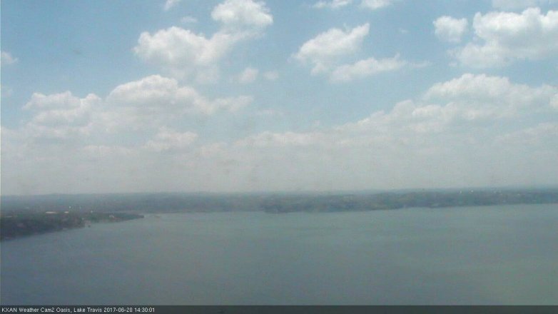Lake Travis webcam, June 20, 2017 1:35 PM CT