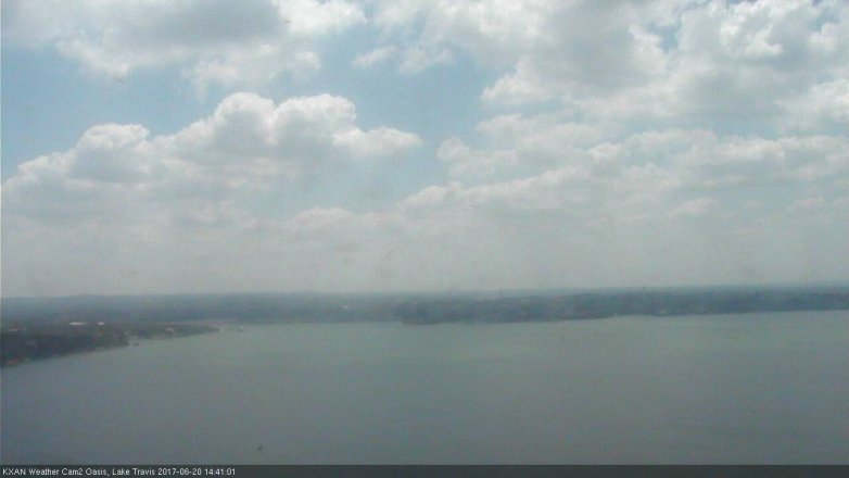 Lake Travis webcam, June 20, 2017 2:10 PM CT