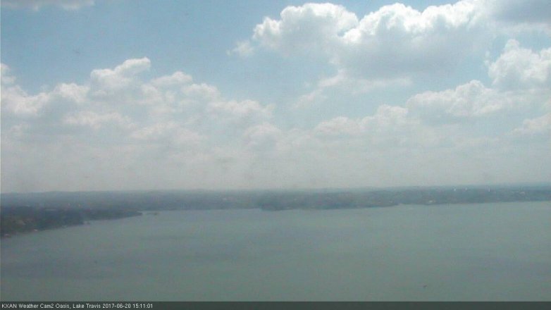 Lake Travis webcam, June 20, 2017 2:30 PM CT