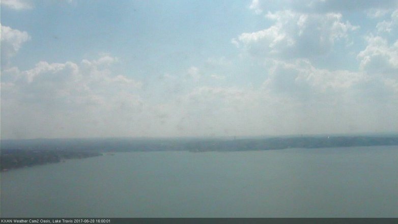Lake Travis webcam, June 20, 2017 3:30 PM CT