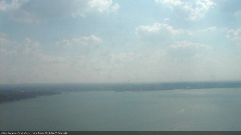 Lake Travis webcam, June 20, 2017 4:00 PM CT