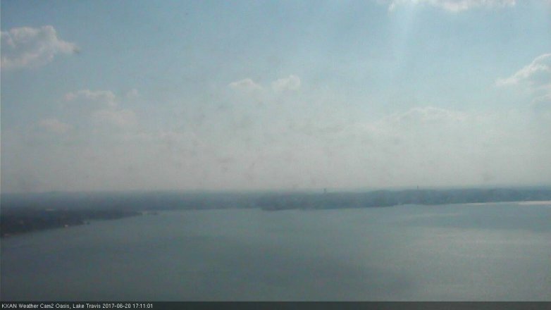 Lake Travis webcam, June 20, 2017 4:30 PM CT