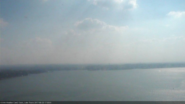 Lake Travis webcam, June 20, 2017 4:50 PM CT