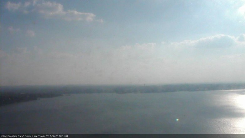 Lake Travis webcam, June 20, 2017 5:35 PM CT