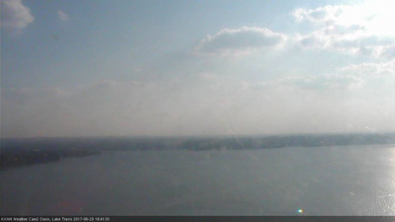 Lake Travis webcam, June 20, 2017 5:45 PM CT