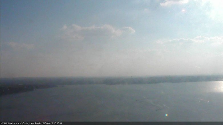 Lake Travis webcam, June 20, 2017 5:55 PM CT