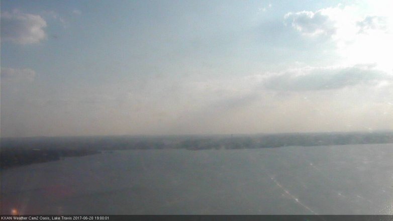Lake Travis webcam, June 20, 2017 6:05 PM CT