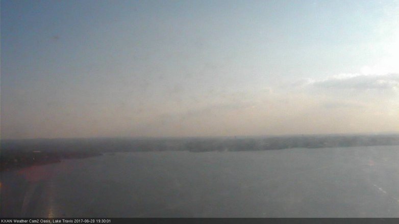 Lake Travis webcam, June 20, 2017 6:45 PM CT