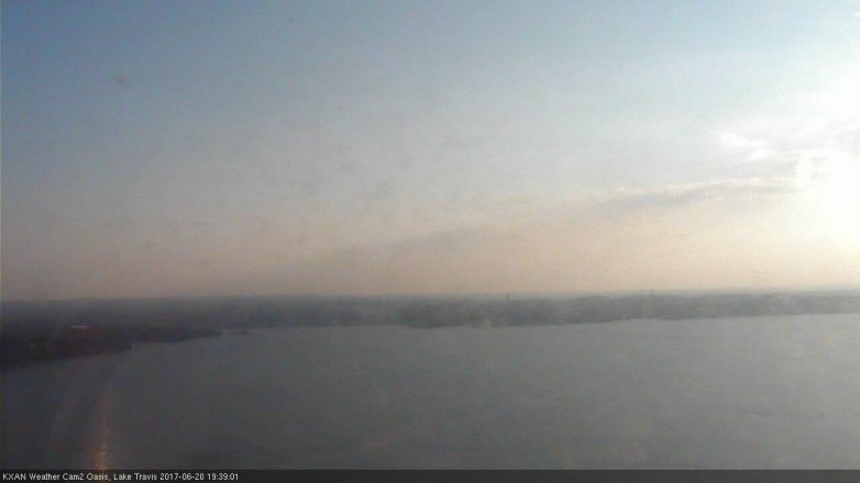 Lake Travis webcam, June 20, 2017 7:05 PM CT