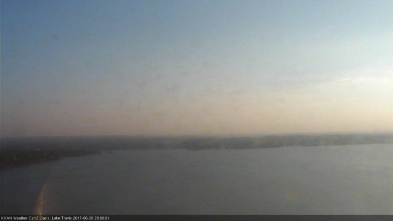 Lake Travis webcam, June 20, 2017 7:10 PM CT