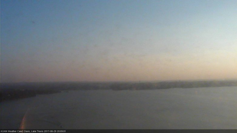 Lake Travis webcam, June 20, 2017 7:20 PM CT