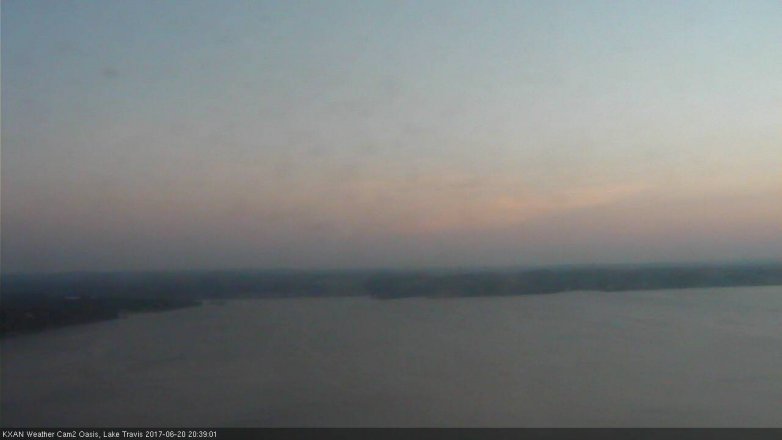 Lake Travis webcam, June 20, 2017 7:55 PM CT