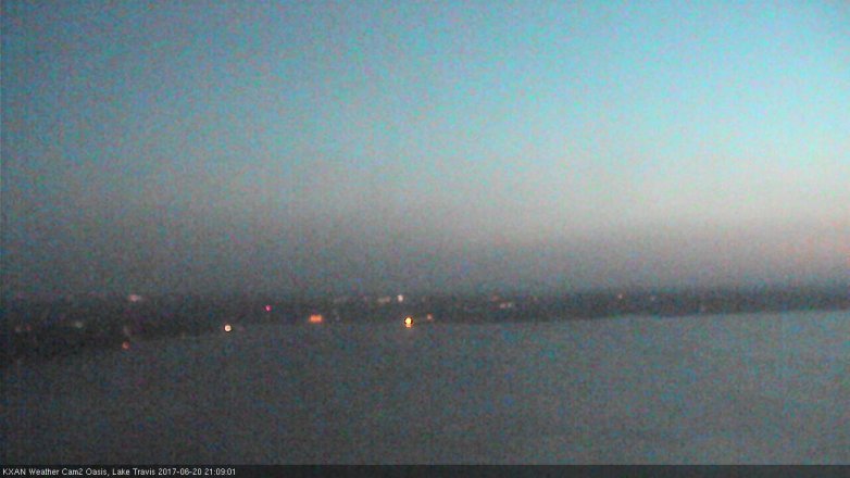 Lake Travis webcam, June 20, 2017 8:15 PM CT