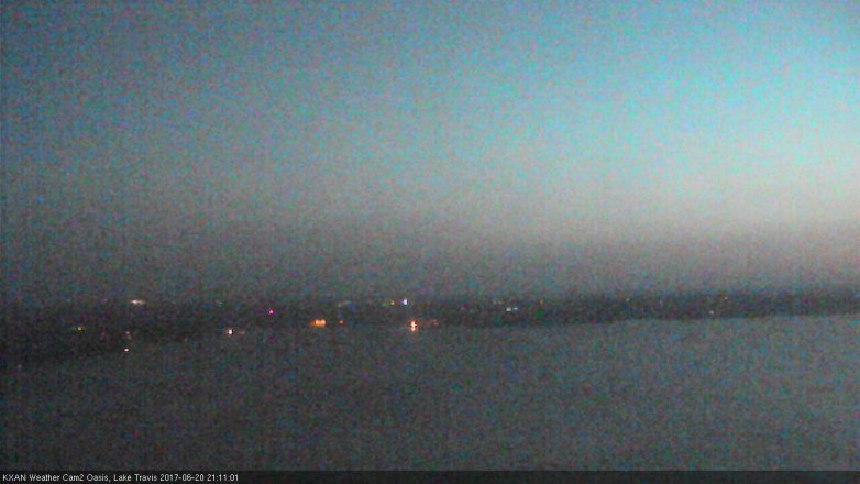 Lake Travis webcam, June 20, 2017 8:20 PM CT