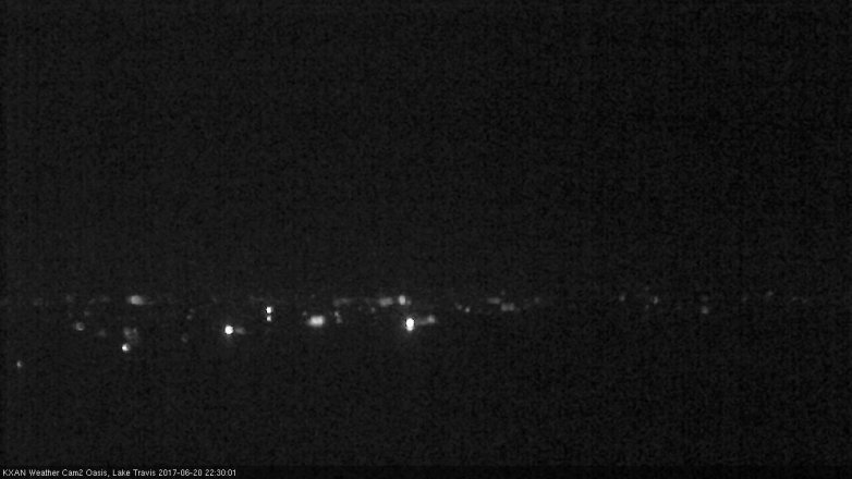 Lake Travis webcam, June 20, 2017 10:00 PM CT