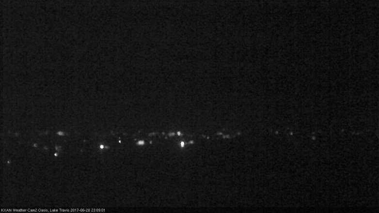 Lake Travis webcam, June 20, 2017 10:40 PM CT
