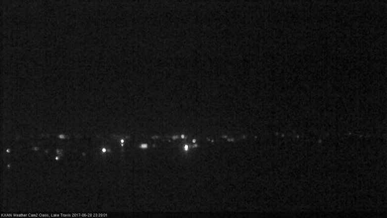 Lake Travis webcam, June 20, 2017 11:00 PM CT