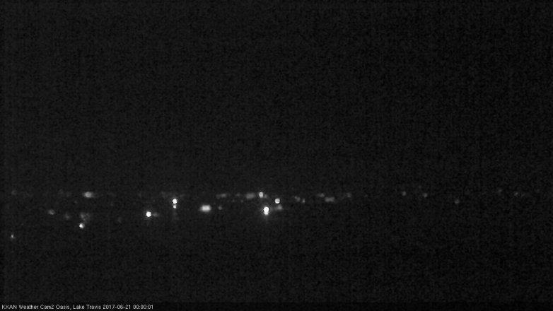 Lake Travis webcam, June 20, 2017 11:10 PM CT