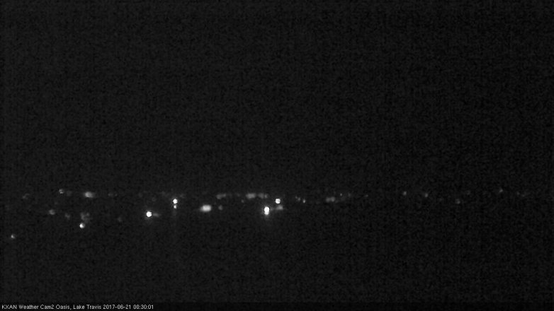Lake Travis webcam, June 20, 2017 11:35 PM CT