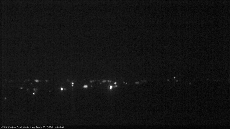 Lake Travis webcam, June 20, 2017 11:40 PM CT
