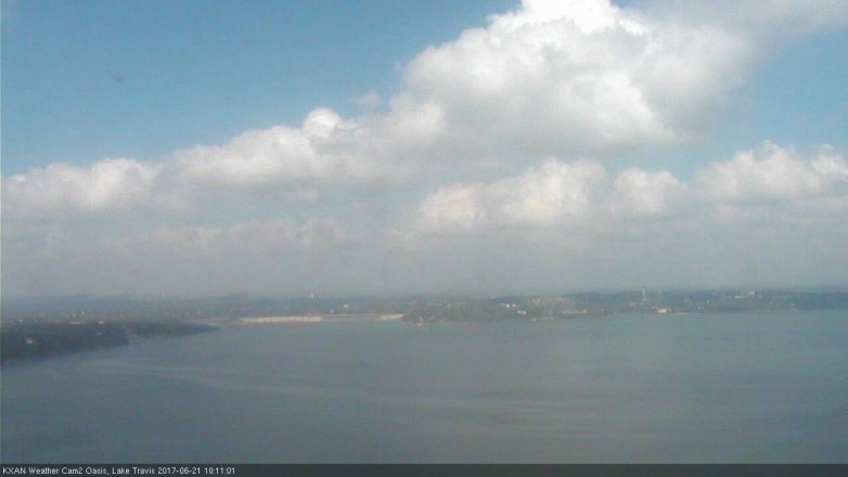 Lake Travis webcam, June 21, 2017 9:15 AM CT