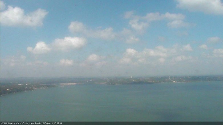 Lake Travis webcam, June 21, 2017 9:45 AM CT