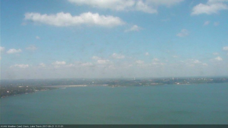 Lake Travis webcam, June 21, 2017 10:20 AM CT