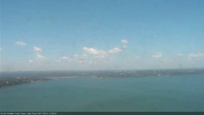 Lake Travis webcam, June 21, 2017 11:05 AM CT