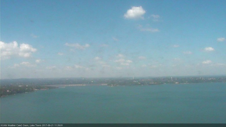 Lake Travis webcam, June 21, 2017 11:10 AM CT