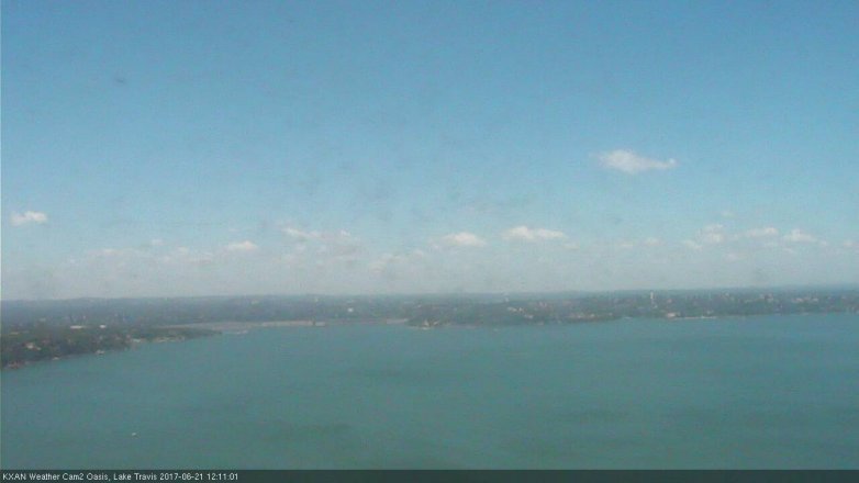 Lake Travis webcam, June 21, 2017 11:15 AM CT