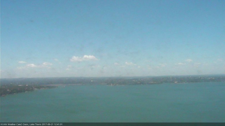 Lake Travis webcam, June 21, 2017 12:00 PM CT